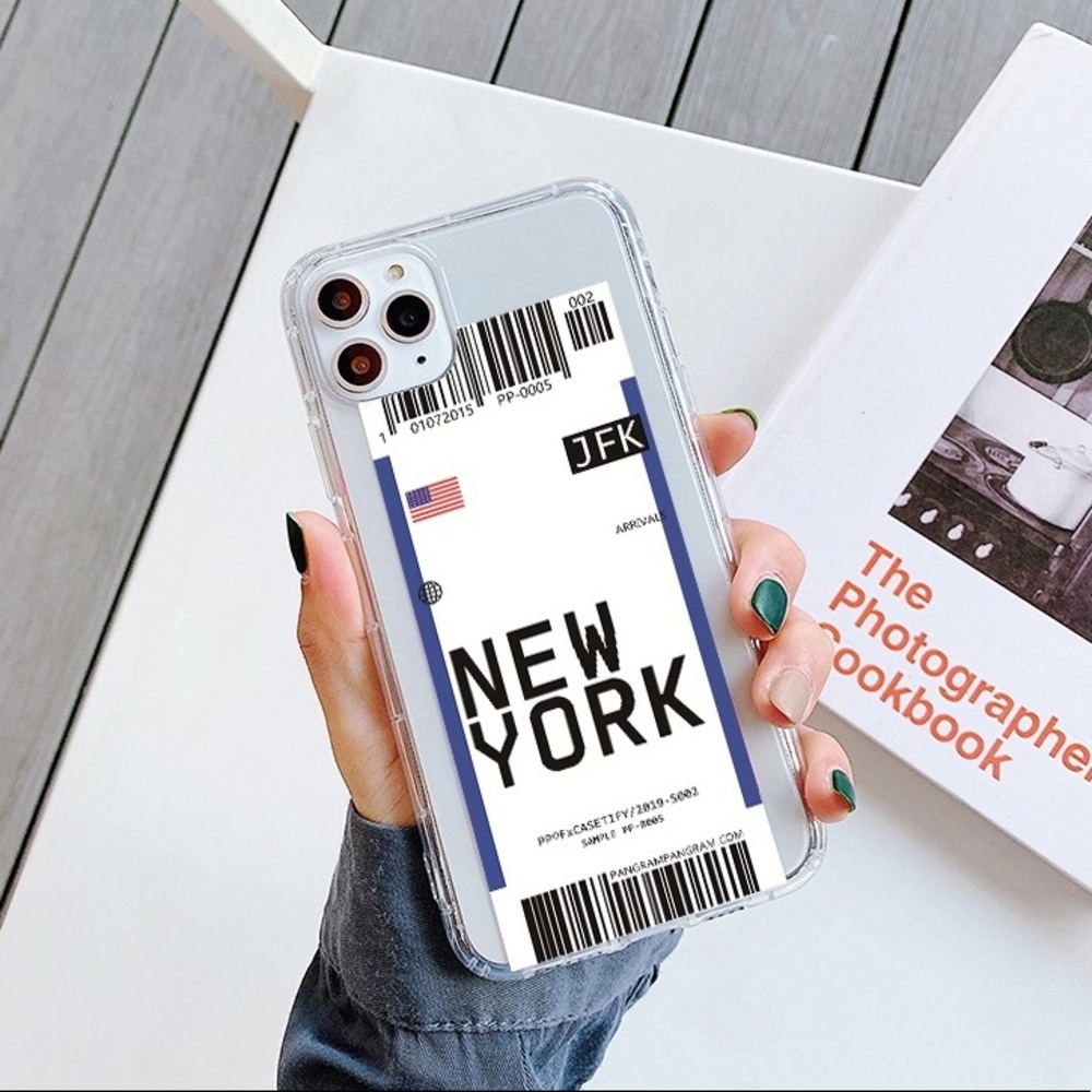 Trendy Iphone case (plane ticket)